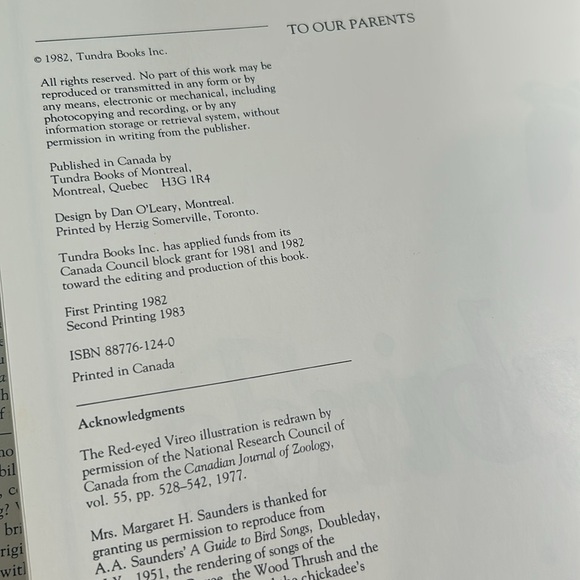 Canadian Songbirds And Their Ways Vintage 1982 Hardcover Book By T And J Rising - Picture 7 of 16